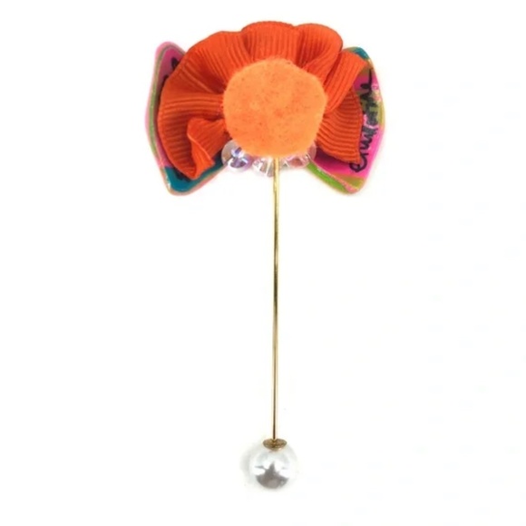 Sculpted Bow Lapel Pin Corsage #563 - Picture 2 of 3